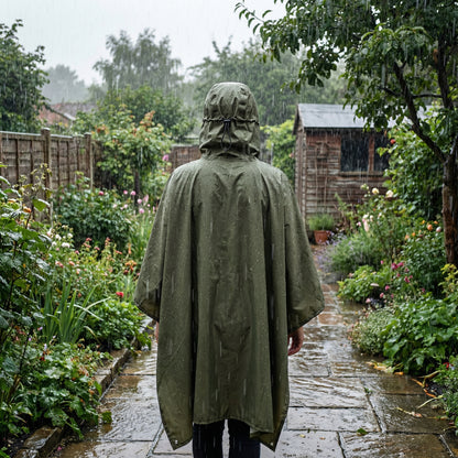 Poncho pluie randonnée kaki - Horizon Poncho