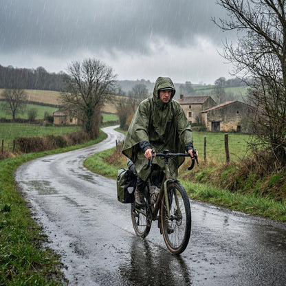 Poncho pluie randonnée kaki - Horizon Poncho