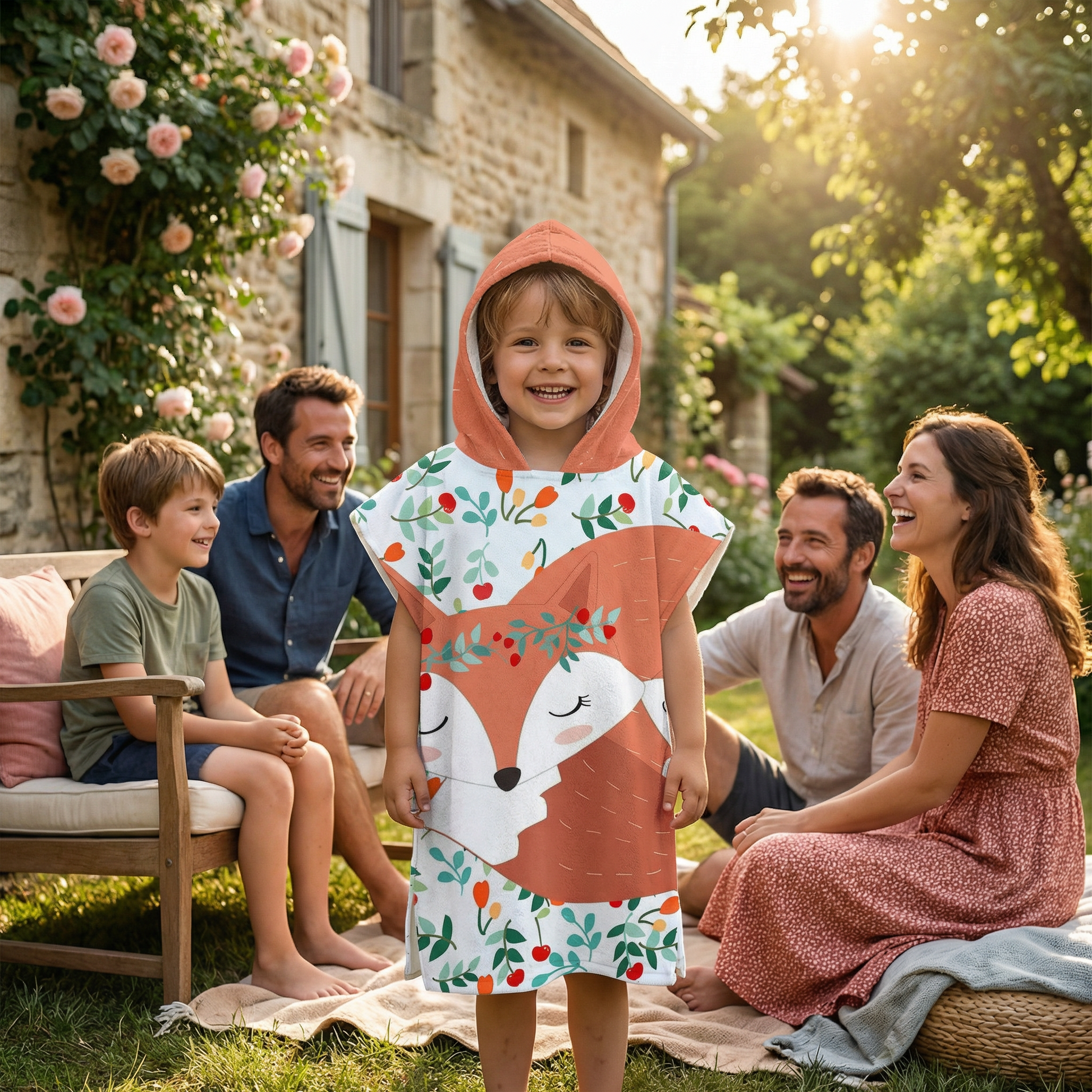 Poncho enfant renard - Horizon Poncho