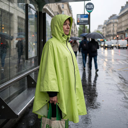 Poncho pluie femme vert clair - Horizon Poncho