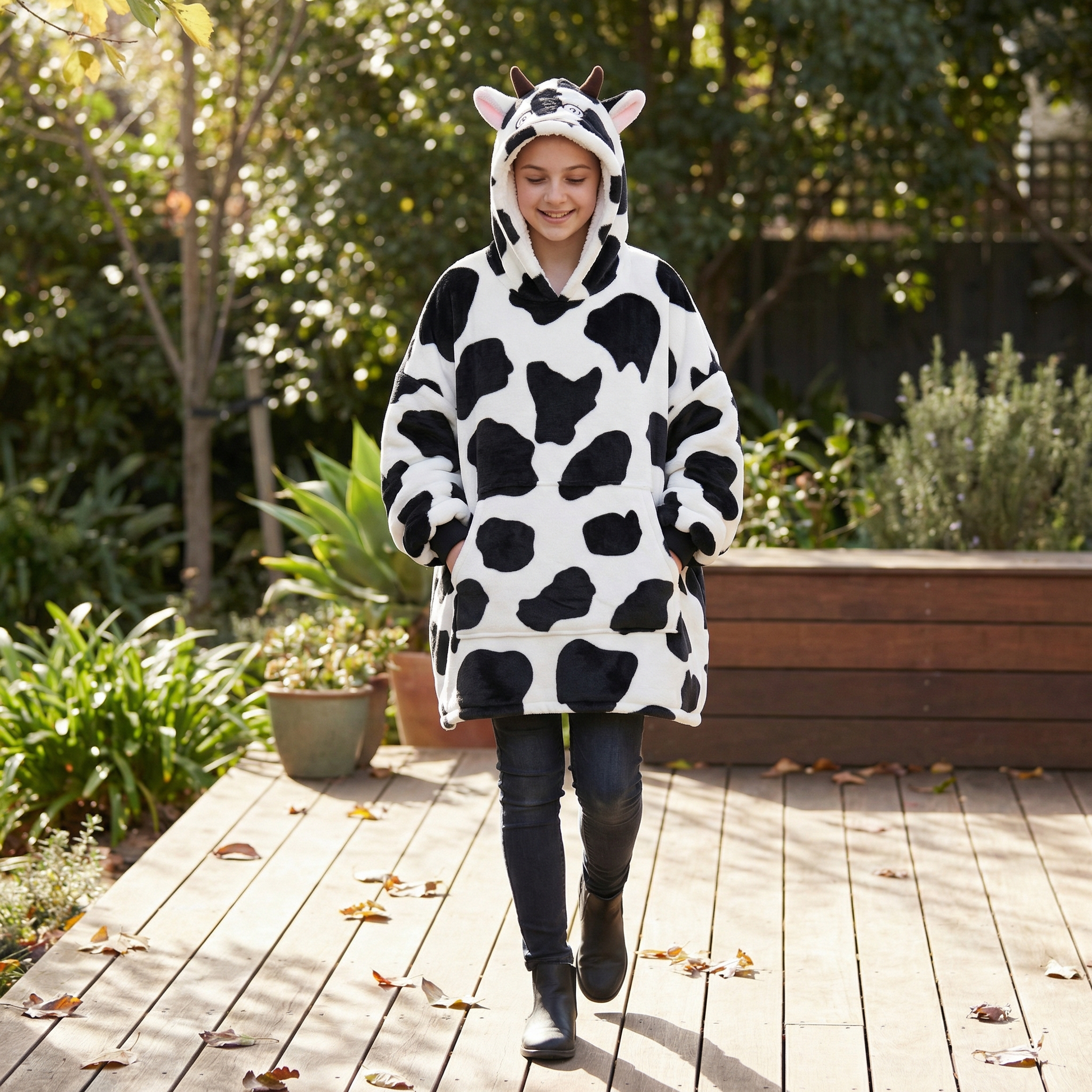 Poncho enfant motif vache - Horizon Poncho