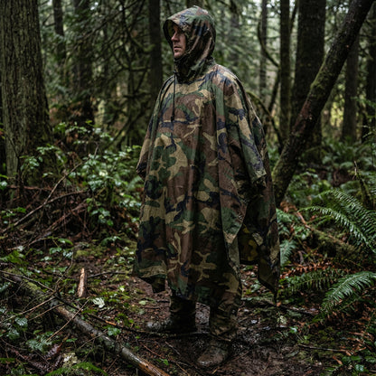 Poncho pluie style militaire - Horizon Poncho