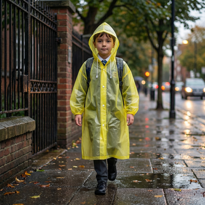 Poncho pluie enfant jaune - Horizon Poncho