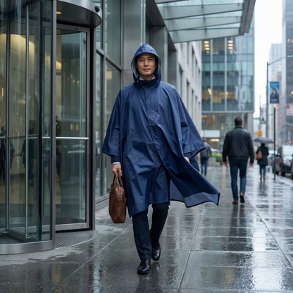 Poncho pluie bleu marine - Horizon Poncho
