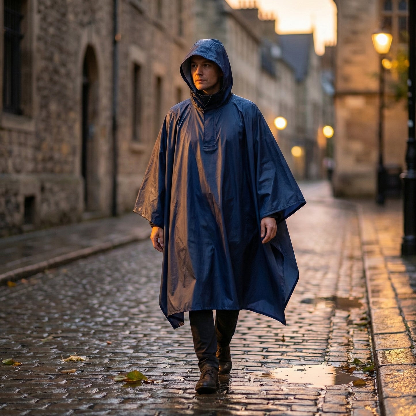 Poncho pluie bleu marine - Horizon Poncho