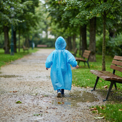 Poncho enfant imperméable bleu - Horizon Poncho