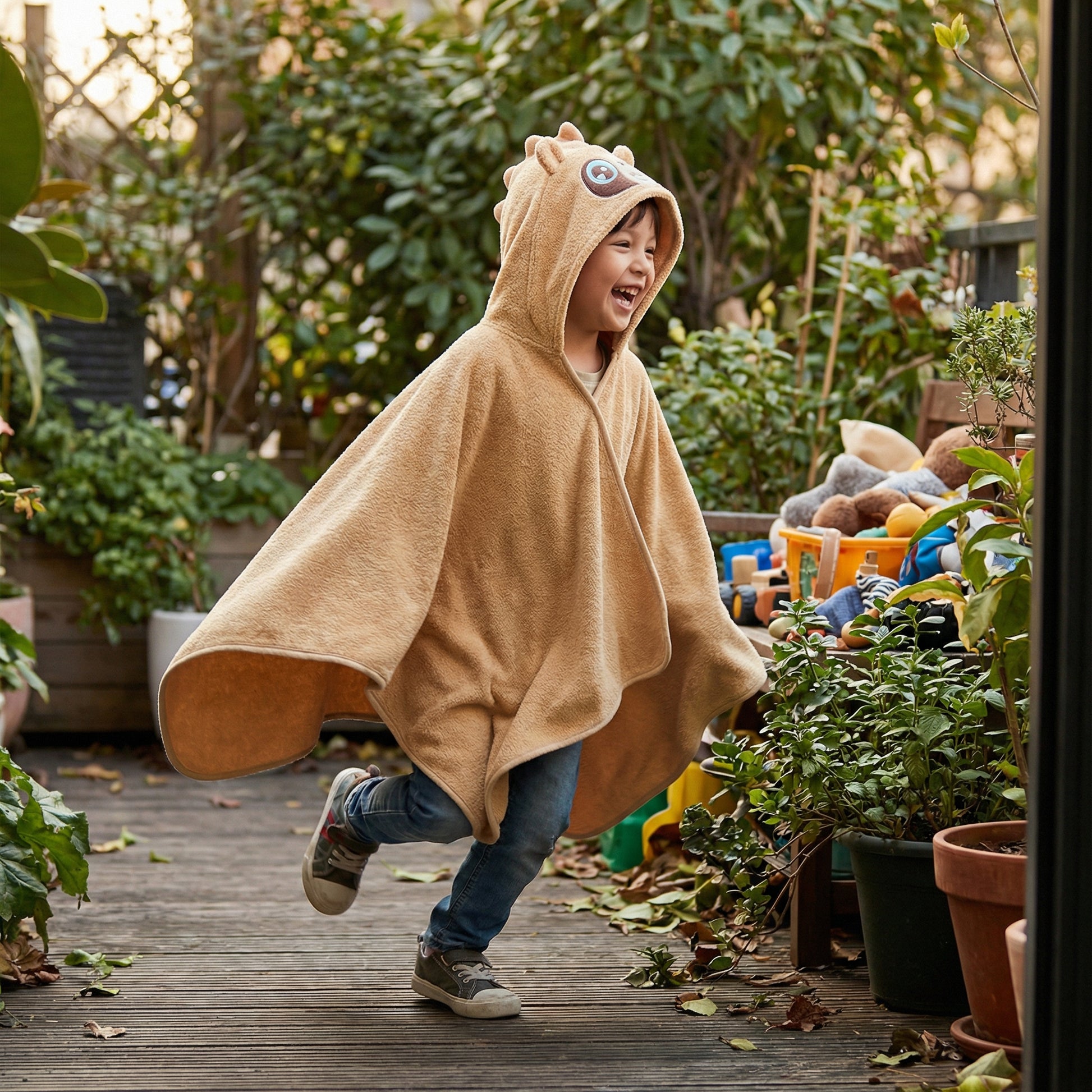 Poncho enfant style raton laveur - Horizon Poncho