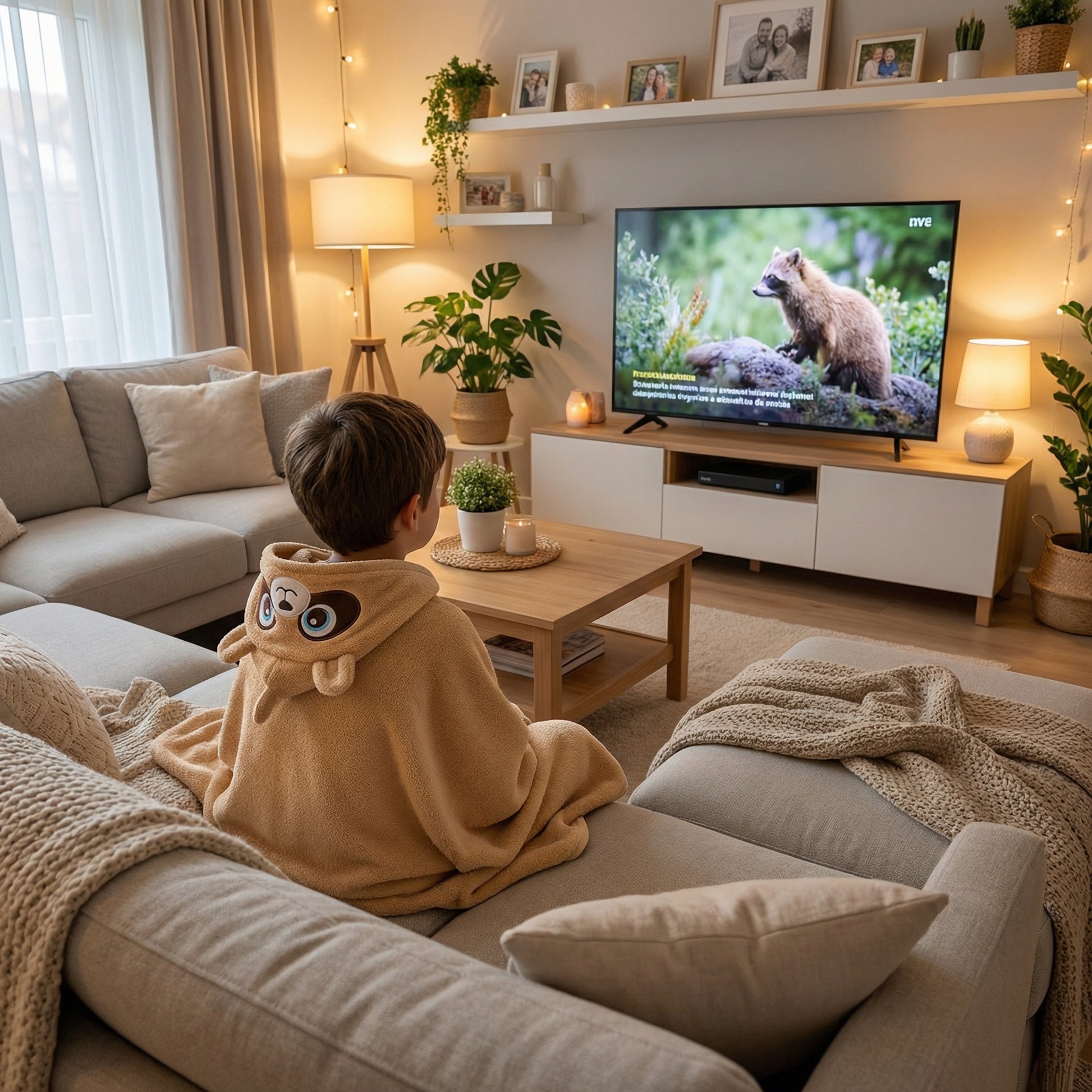 Poncho enfant style raton laveur - Horizon Poncho