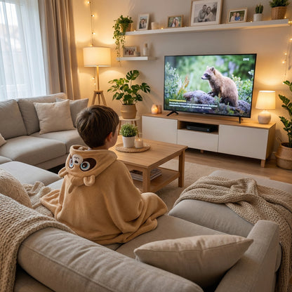 Poncho enfant style raton laveur - Horizon Poncho