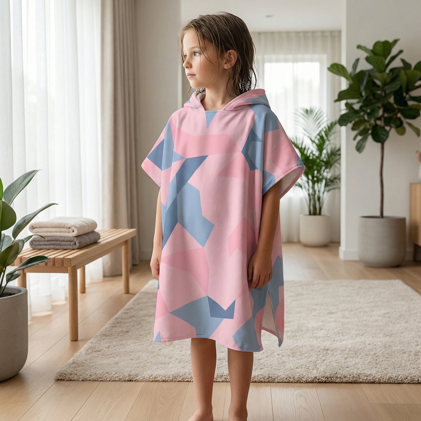 Poncho enfant motifs géométriques - Horizon Poncho