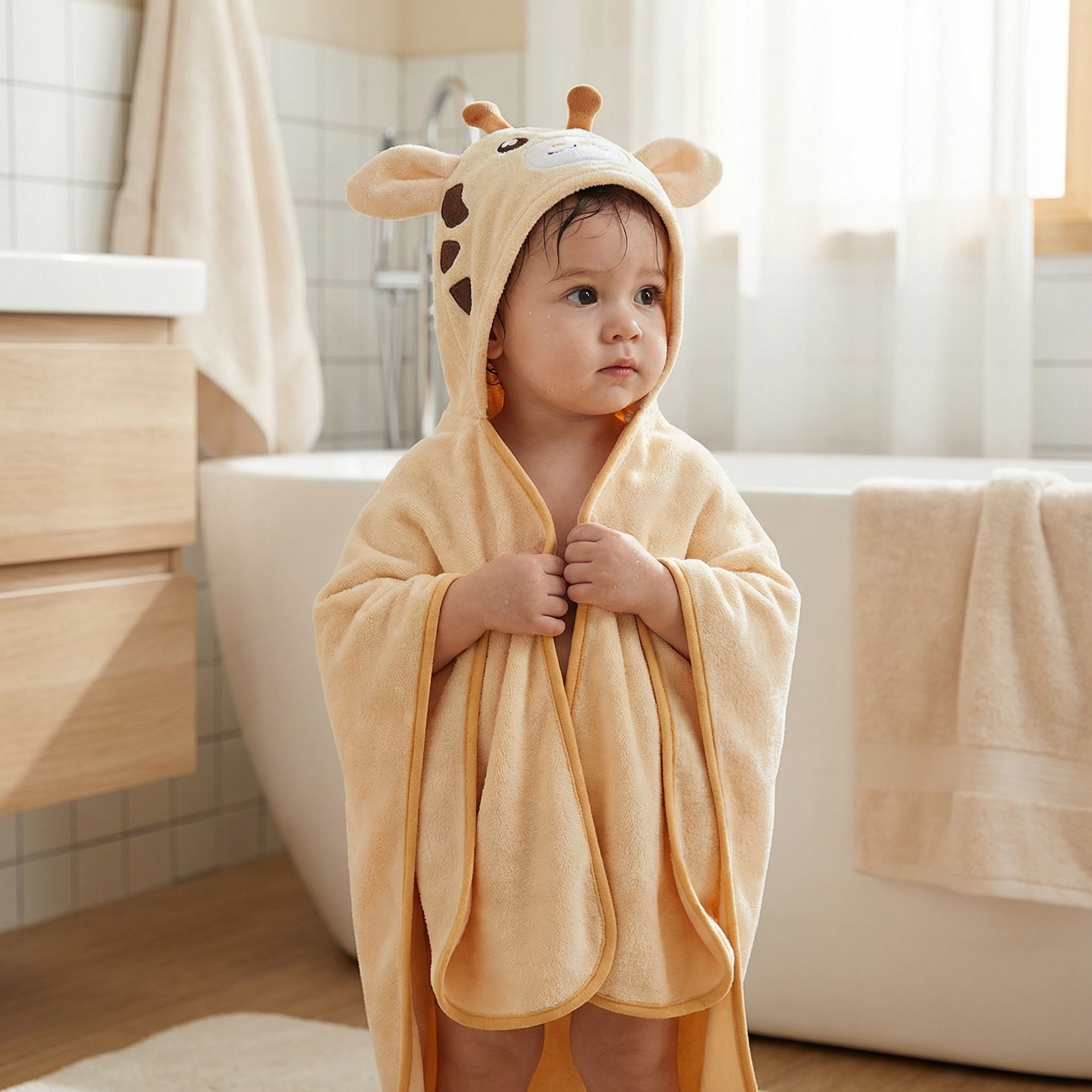 Poncho bébé style girafe - Horizon Poncho