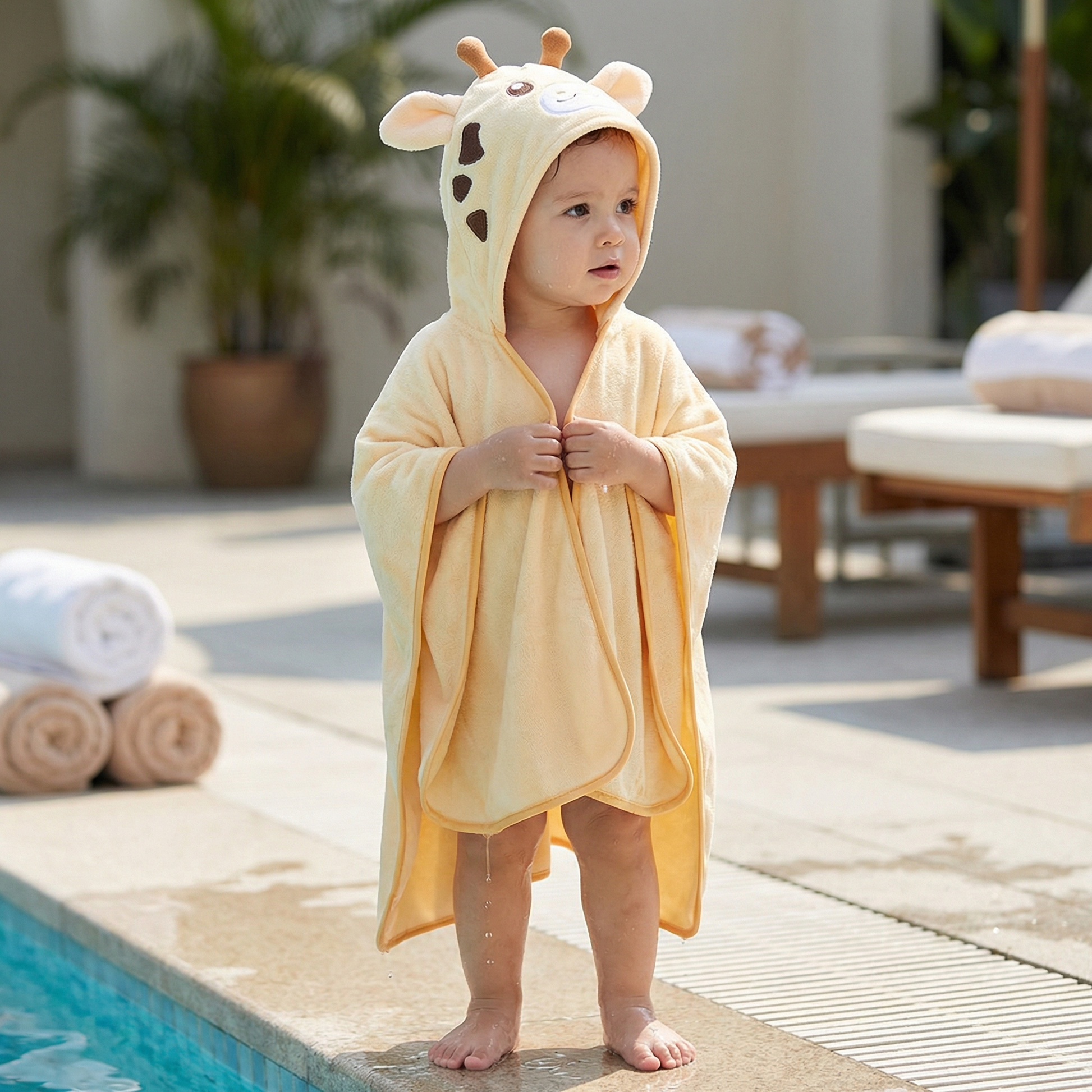 Poncho bébé style girafe - Horizon Poncho