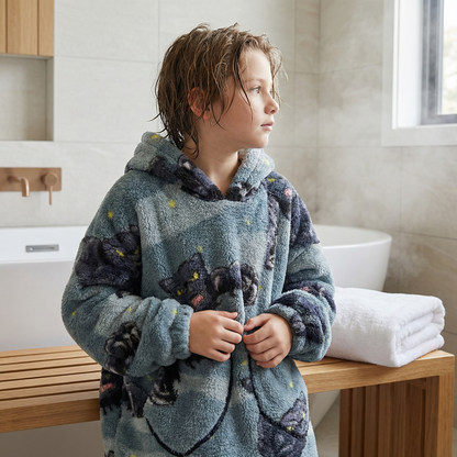 Poncho enfant motif panthère - Horizon Poncho