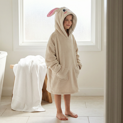 Poncho enfant motif lapin - Horizon Poncho
