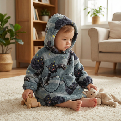 Poncho enfant motif panthère - Horizon Poncho