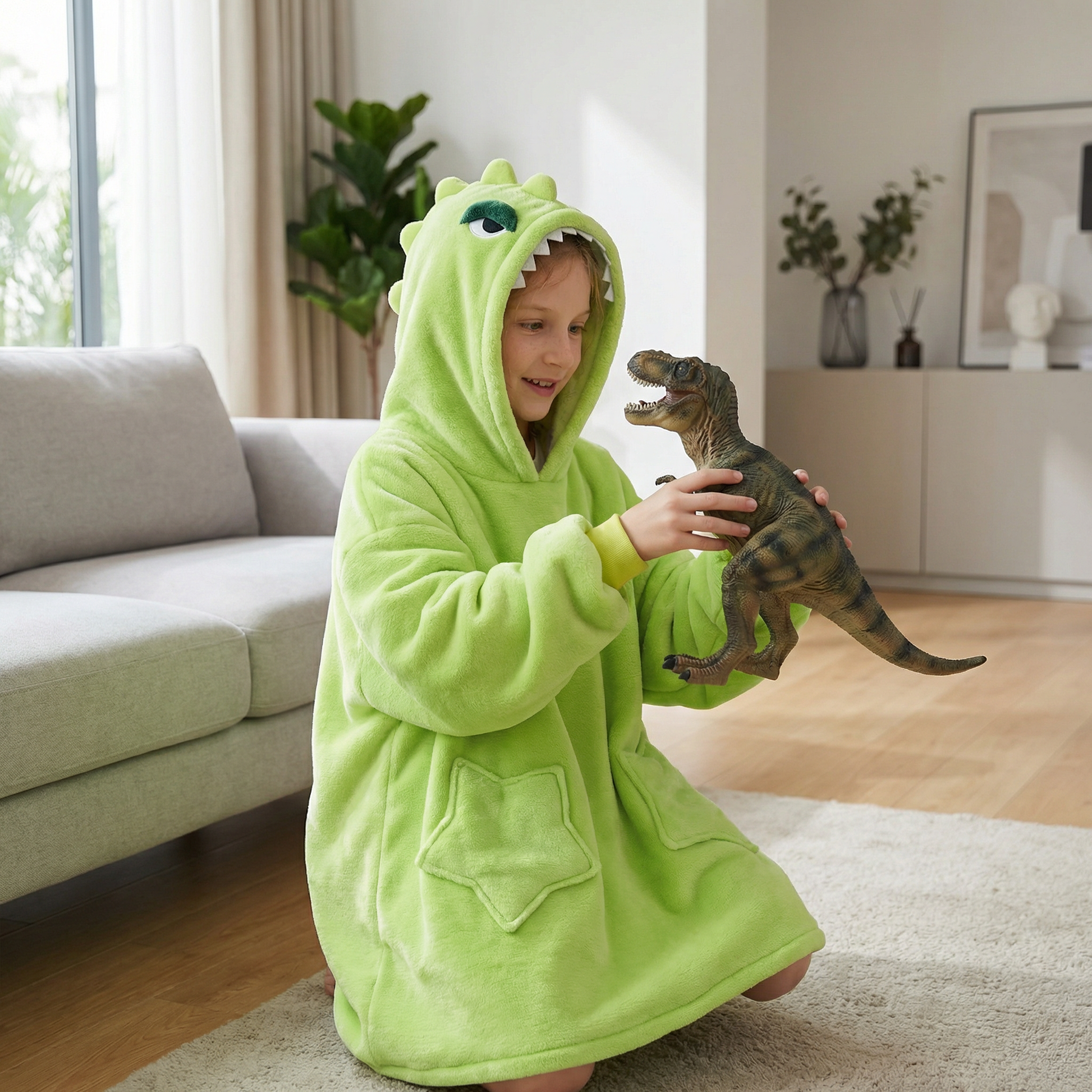 Poncho enfant dinosaure - Horizon Poncho