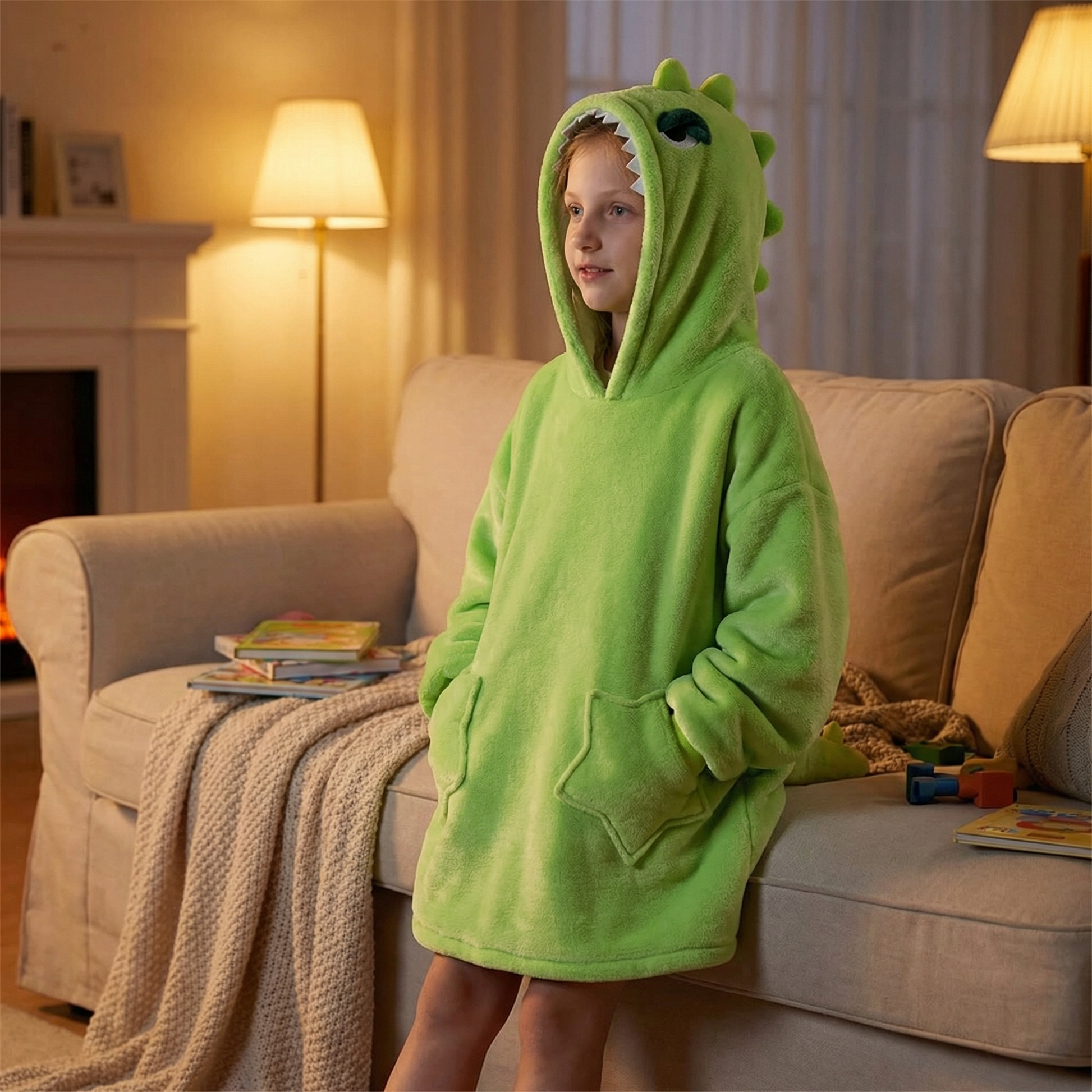 Poncho enfant dinosaure - Horizon Poncho