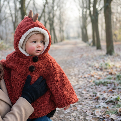 Poncho bébé style dinosaure chaud - Horizon Poncho
