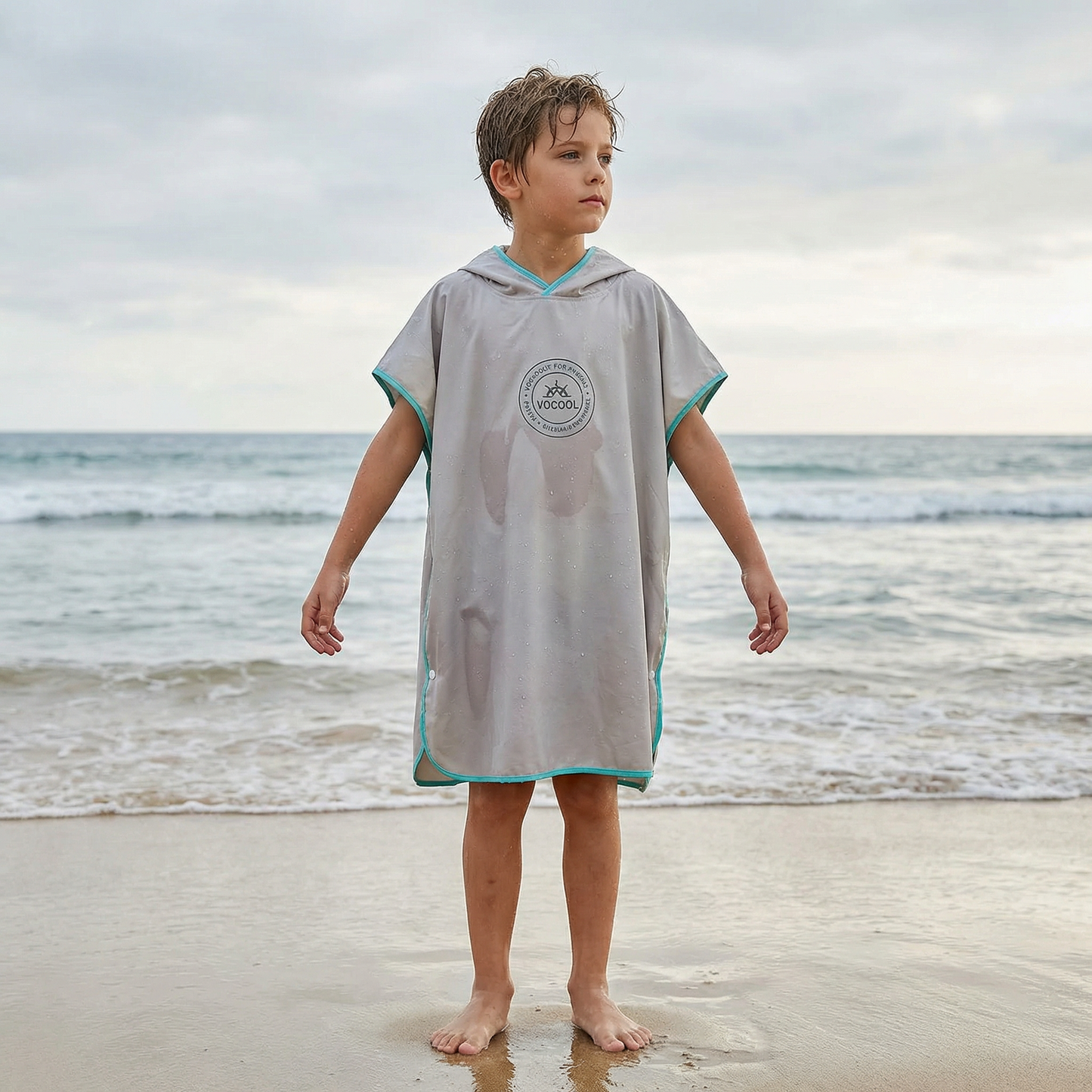Poncho enfant de plage coloré - Horizon Poncho