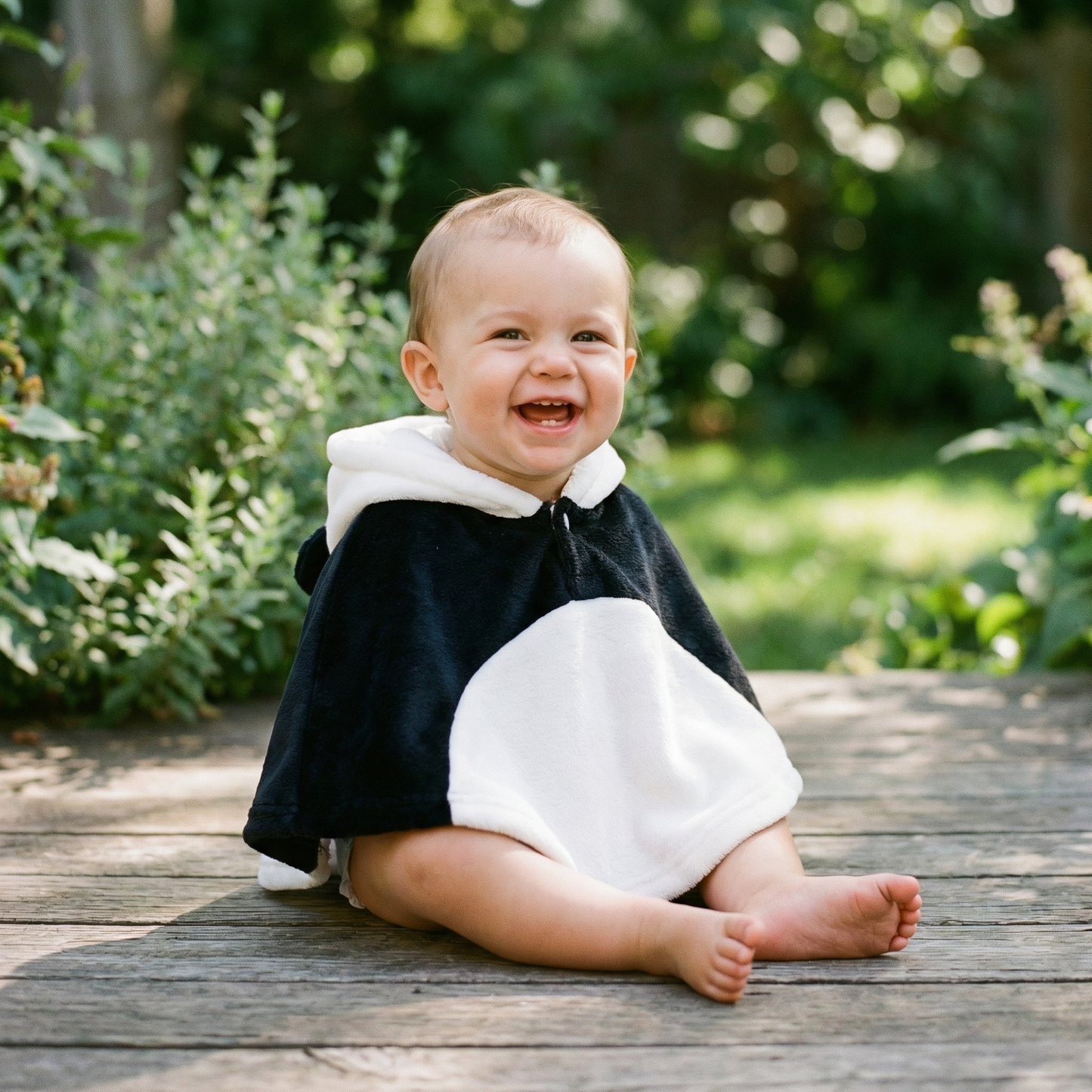 Poncho bébé style panda - Horizon Poncho