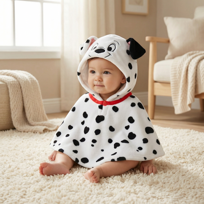 Poncho bébé style dalmatien - Horizon Poncho
