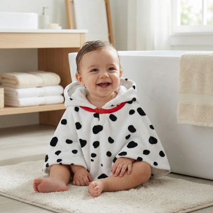 Poncho bébé style dalmatien - Horizon Poncho