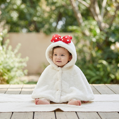Poncho bébé noeud papillon - Horizon Poncho