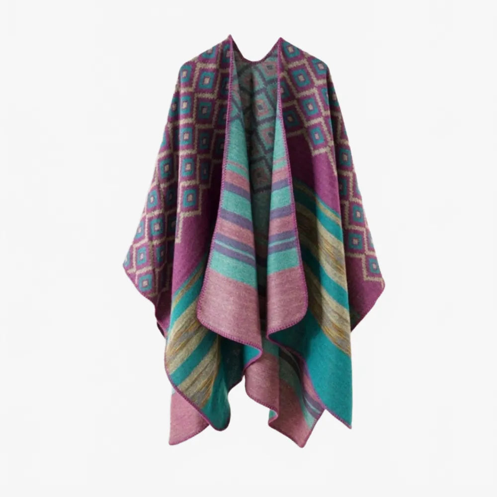 Poncho homme géométrique - Horizon Poncho
