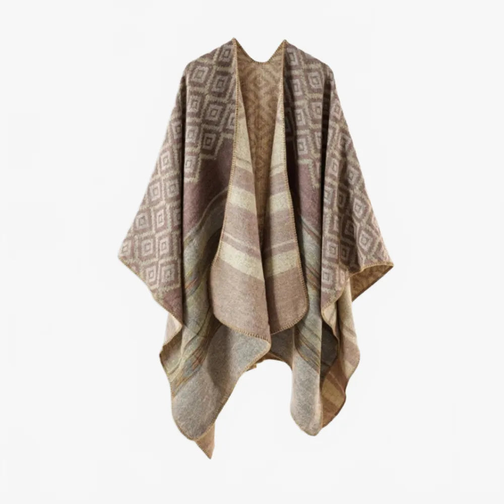 Poncho homme géométrique - Horizon Poncho