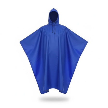 Poncho cycliste pluie homme bleu - Horizon Poncho