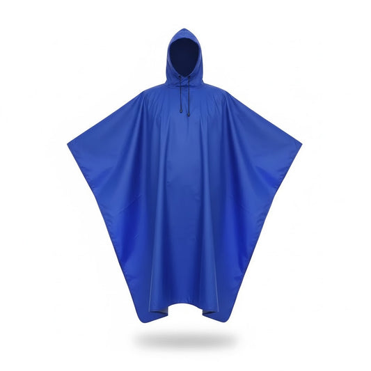 Poncho cycliste pluie homme bleu - Horizon Poncho